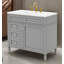 Meuble-lavabo moderne 36 "avec lavabo supérieur-101530198