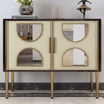 Armoire d'entrée à miroir de style américain