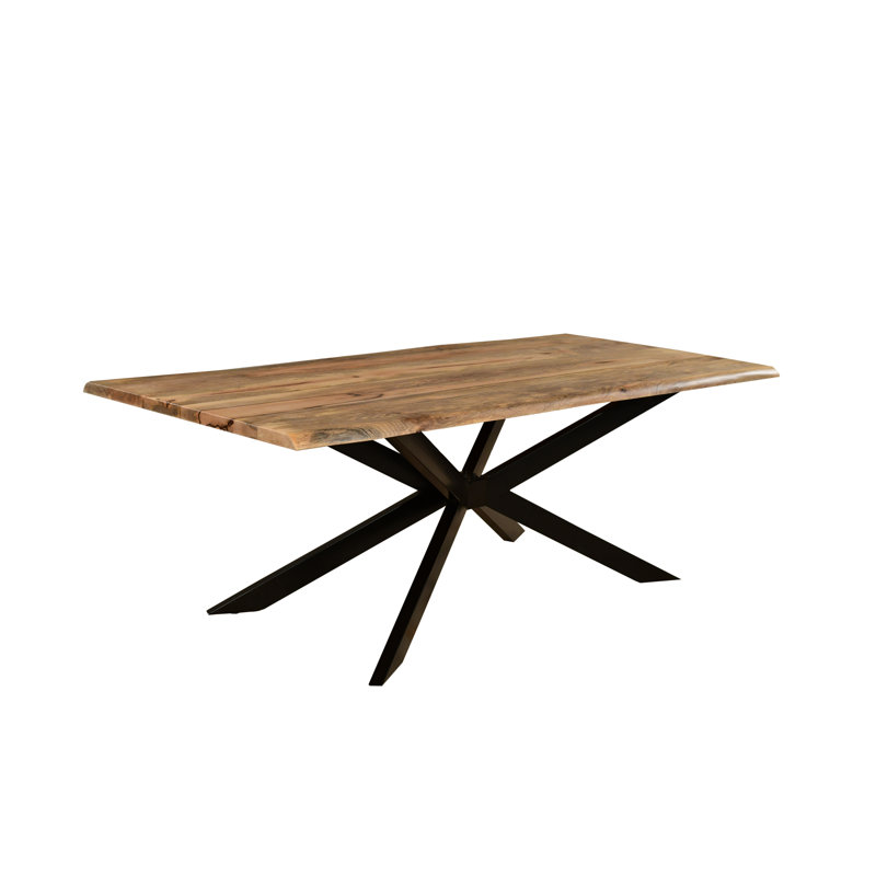 Rectangular, H76 x L220 x W100cm, Natural Wood