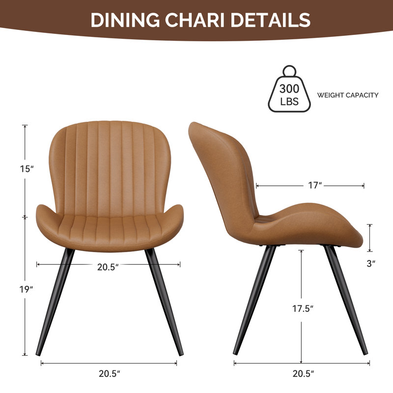 Modern Dining Chairs, Tech Fabric Upholstered Kitchen Chairs With Curved Backrest, Comfortable Dining Room Chairs For Family Meals & Guests