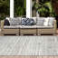 Tapis floral bleu / gris intérieur / extérieur Floral-57385717