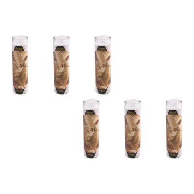 Bougie ange religieuse blanche non parfumée Haight - ensemble de 6