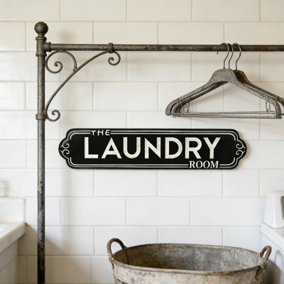 Enseigne de buanderie décor 23,5 x 5,1 pouces, enseigne de salle de lavage décor
