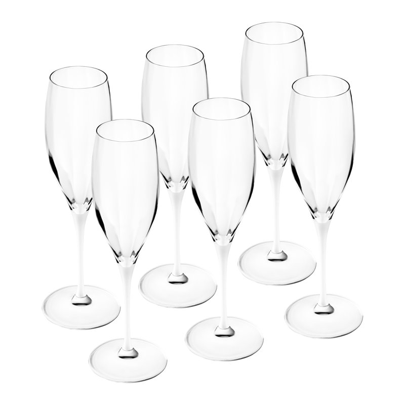 Crystal Goblet, Clear/White