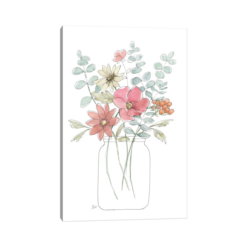 Whimsical Wildflowers II by Nan - Wrapped Canvas Gallery-Wrapped Canvas Giclée, 66.04 cm H x 45.72 cm W