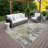 Machine Washable Indoor/Outdoor Earleville ACN2367 Abstract Rug-854294651