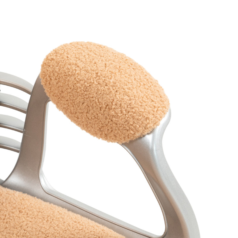 Siège de bureau kaki, revêtement en molleton, bouton, rembourrage des accoudoirs, hauteur réglable, fauteuil de bureau pivotant à 360 degrés avec fonction polaire, rembourré, fonction pivotante, mobilité, respirant et