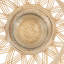 Lanterne décorative Nicole, tissage ouvert, bambou beige, verre 14 pouces