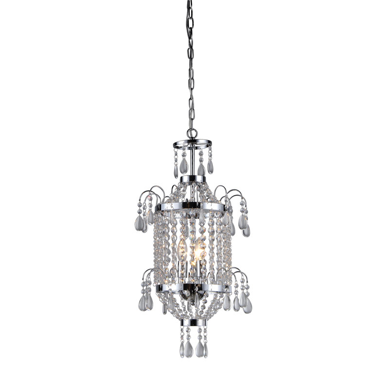 Lustree en cristal 2 lumières Rotan