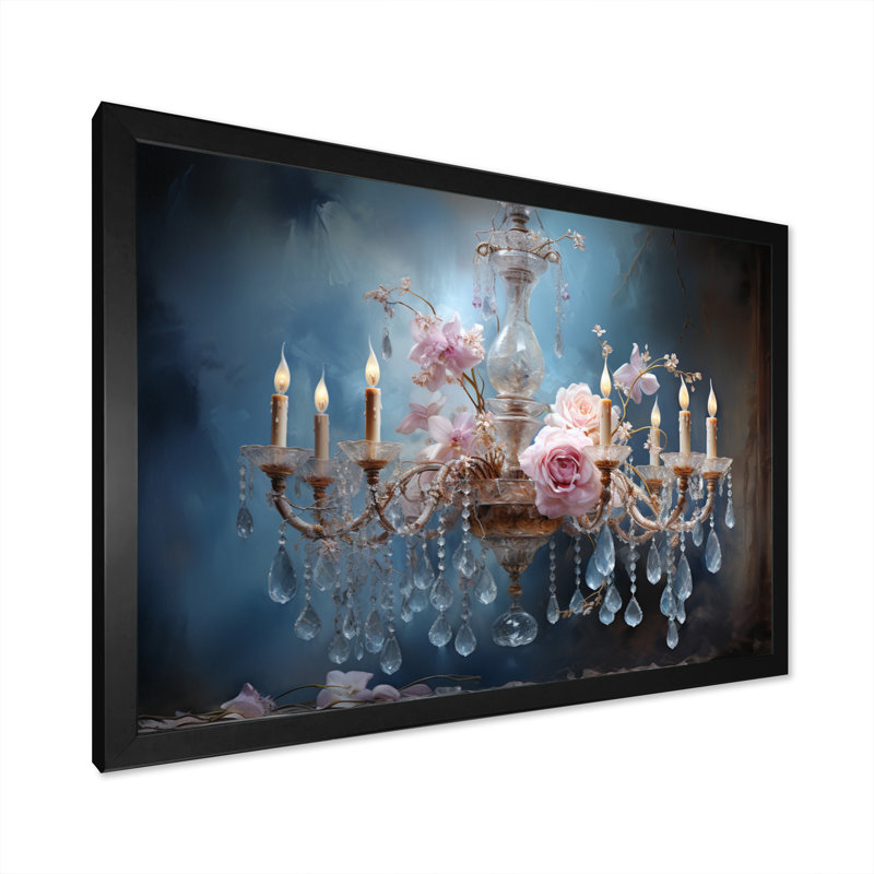 Lustre élégance transcendante, Cadre simple noir, H 12 po x l 20 po x P 1 po