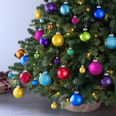 Luxury 19.8cm Solid Colour Glass Bauble