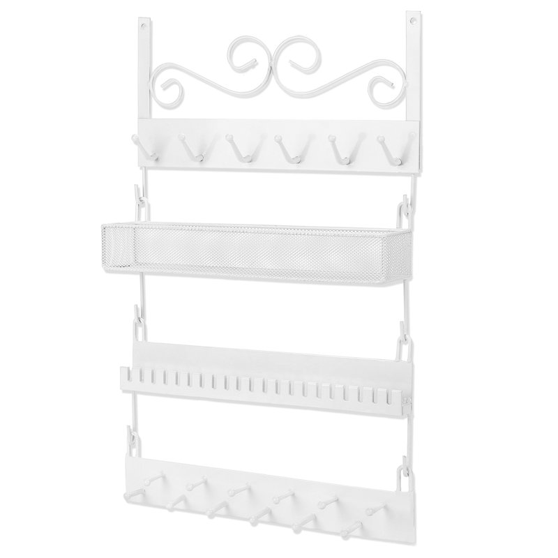 Lalla Wall Mounted Jewellery Box, White