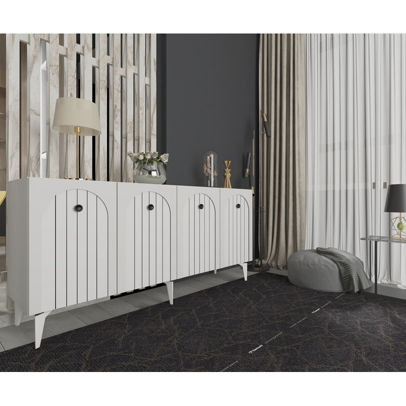 Olivia 150cm Console Table, White