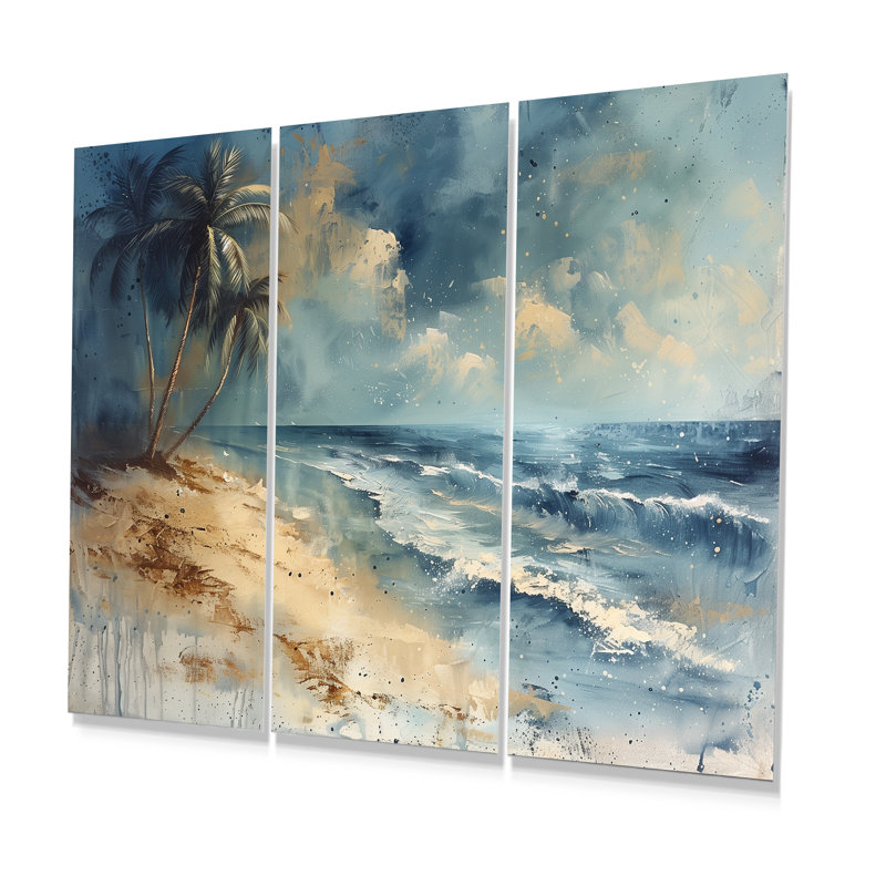 Santoro - Ensemble de décoration murale palmiers et palmiers, H 28 po x l 36 po x P 1 po