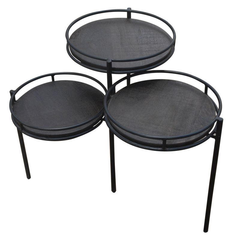 Solid Wood Top End Table