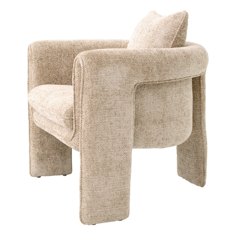 Toto Barrel Chair, Lyssa Sand Polyester Blend