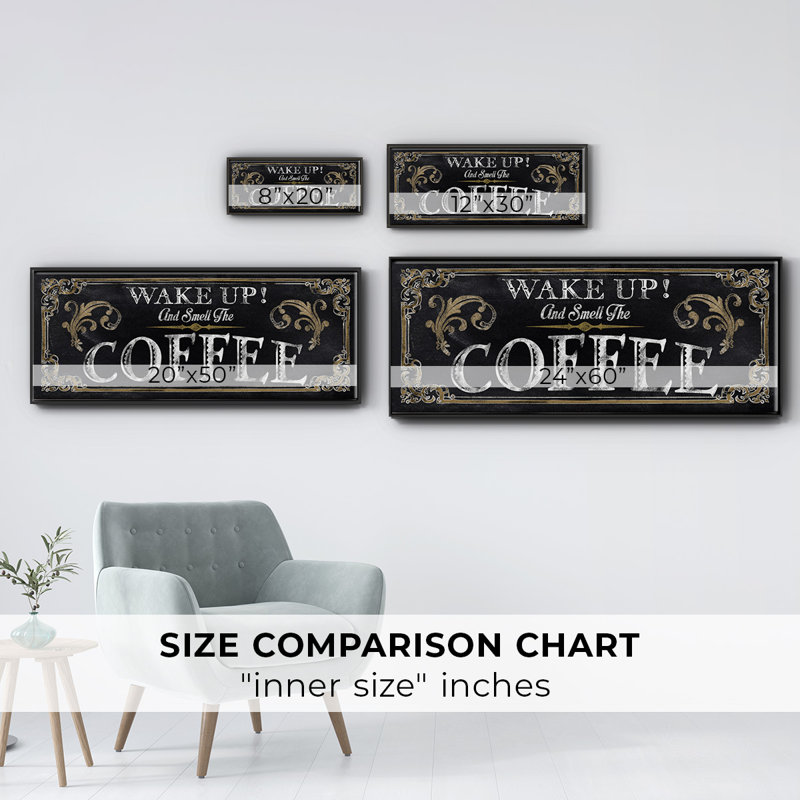 Wake Up! - Toile encadrée, H 8 po x l 20 po