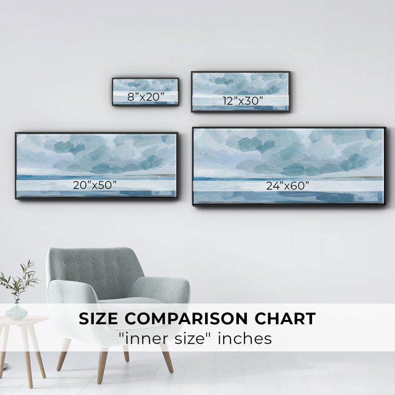 Calm Seascape II- Framed Canvas