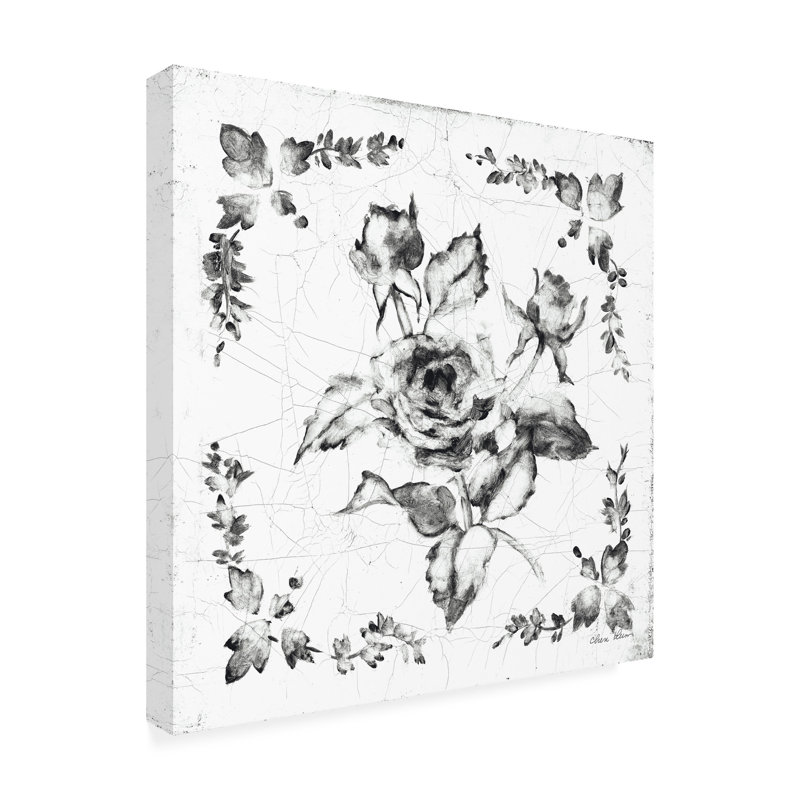 Œuvre d'art sur toile bolaire Cheri Blum, H 14 po x l 14 po, Noir