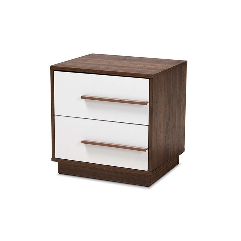 Table de chevet 2 tiroirs Caden Sheldon