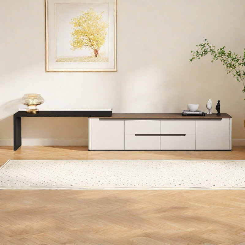 Modern simple cream TV cabinet