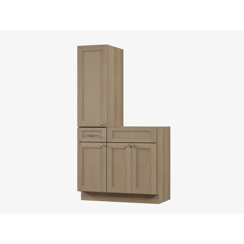 Meuble-lavabo simple 39 po Disar, Chêne naturel