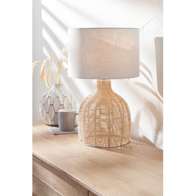 Caswell Wicker/Rattan Table Lamp