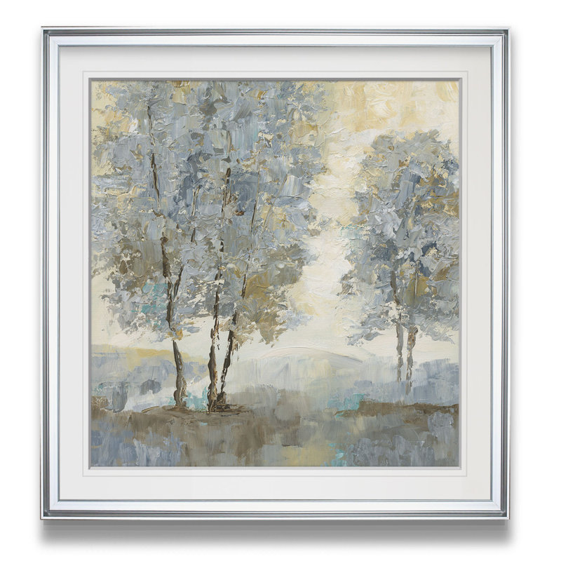 «Soft Sentinel II», reproduction d'art, H 18 po x l 18 po, Impression encadrée, Argent argent