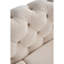 Canapé de salon Chesterfield en velours capitonné, l 84,25 po crème-413076767