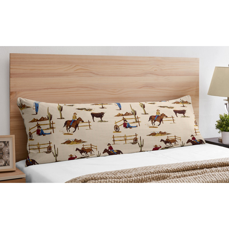 Étui de coussin cowboy body Wild West