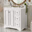 Meuble-lavabo de 36 po de style transitionnel avec lavabo en céramique - comprend 2 portes à fermeture en douceur, une tablette réglable en forme de U, 3 tiroirs (dont un avec cloison), une finition peinte et un grand espace de rangement-1652347867