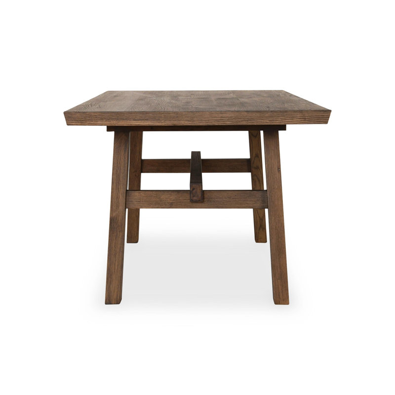 Lazar 78" Reclaimed Oak Dining Table In Brown
