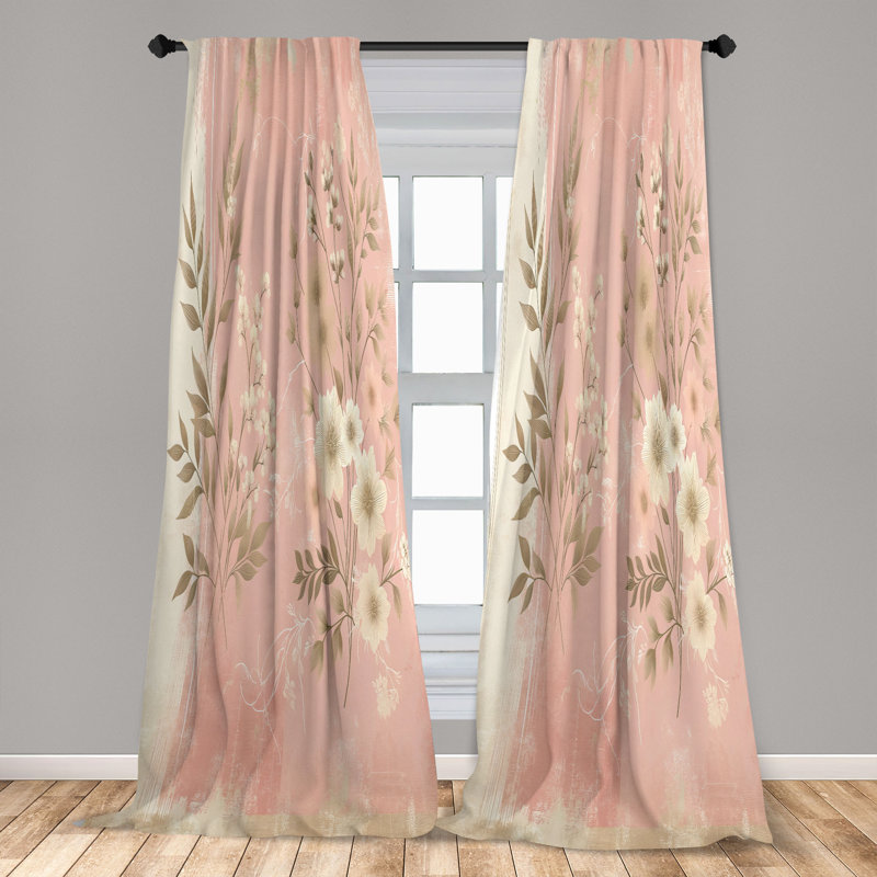 Semi Sheer Curtain, 56" W x 63" L