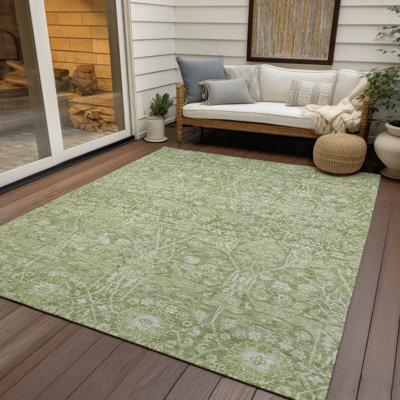 Tapis intérieur / extérieur vert Mila 