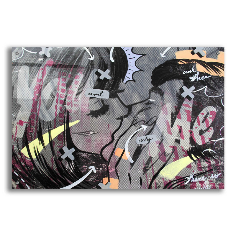 Trinx «And Only» par Dan Monteavaro, art mural en verre acrylique, H 24 po x l 36 po x P 0,2 po