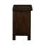 Table de chevet 3, brun, en placage de bois de manguier, finition brun