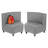 Kid Comfort Collective Modular Wedge Chairs, 2-Pack - Gray-124164594