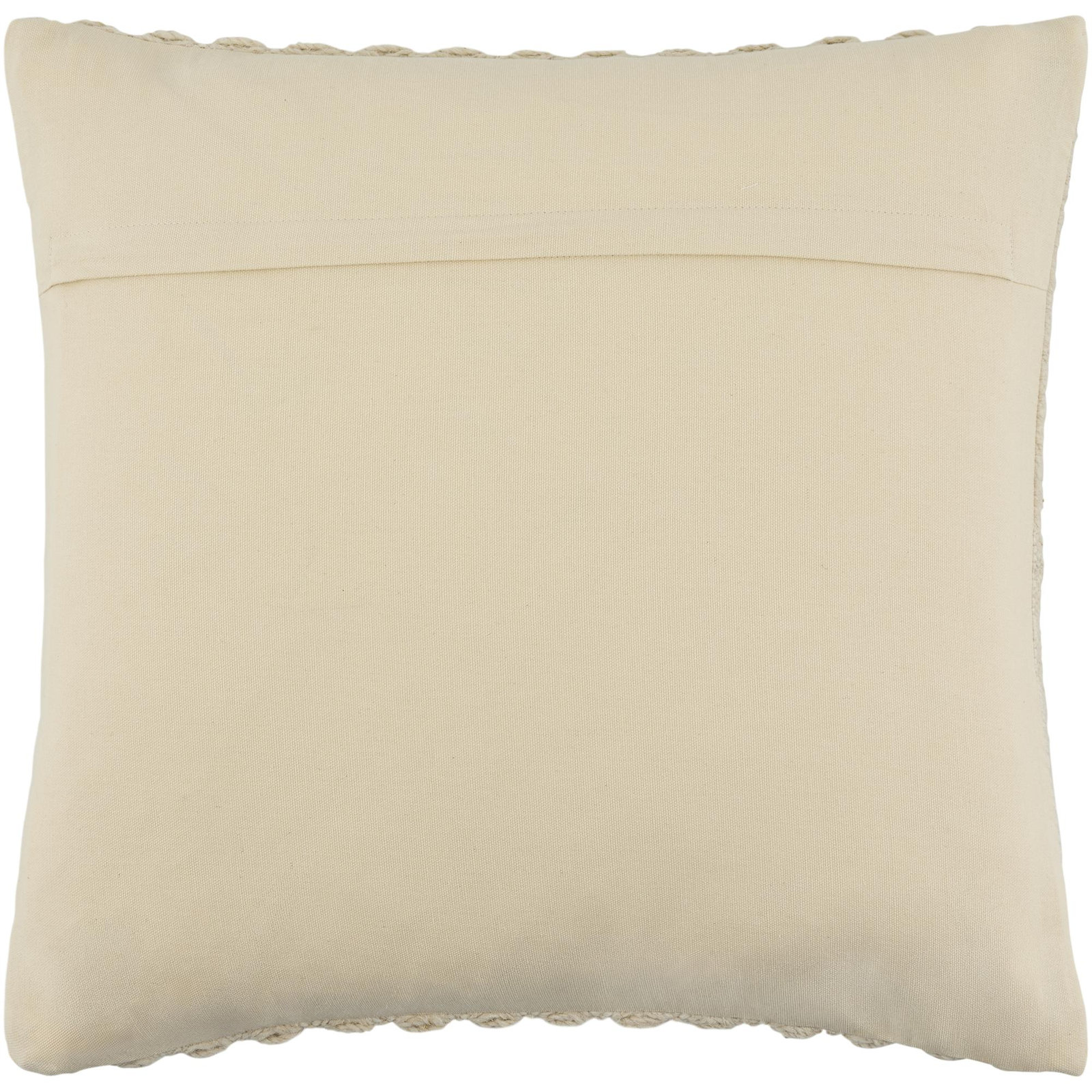 Monacizzo Accent Pillow, Pillow Cover Only - No Insert, Square 18", Cream