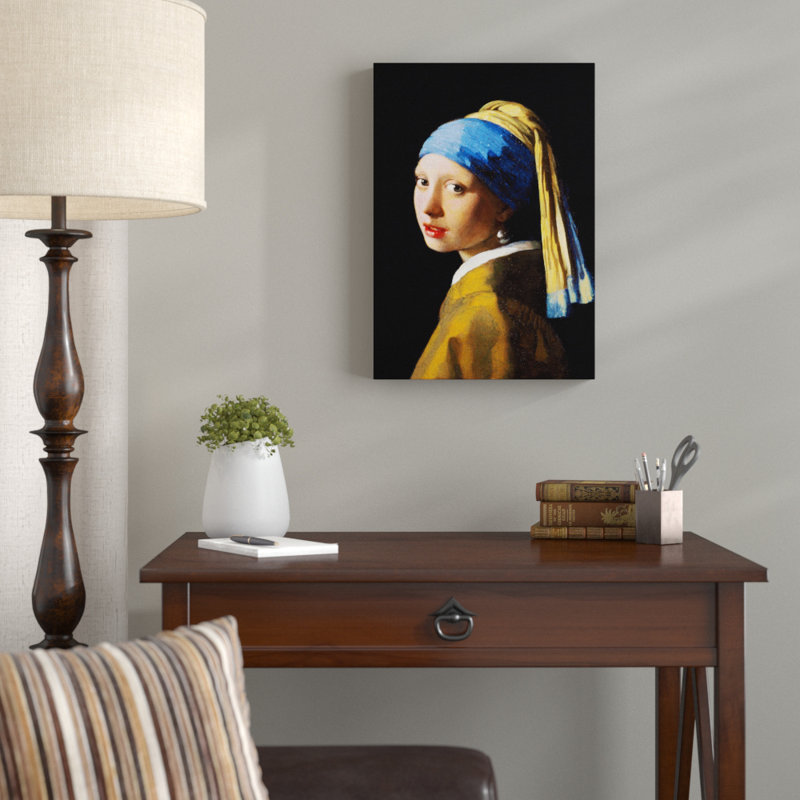 Johannes Vermeer - Wrapped Canvas Painting, 60cm H x 40cm W
