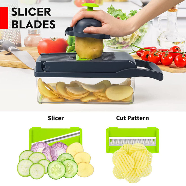 LOTESTO 14 In 1 Multifunctional Food Chopper Vegetable Slicer