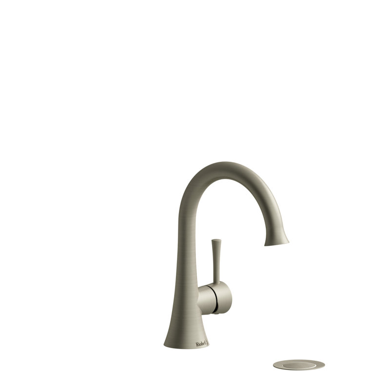 Robinet de lavabo à poignée simple Edge, Nickel brossé