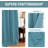 Curtains for Bedroom/Living Room 2 Panels Set - Thermal Insulated Room Darkening Grommet Top Curtains-735006350-735006355