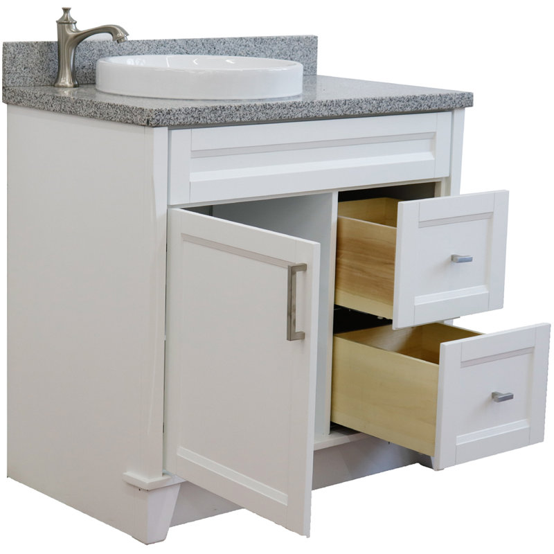 Ensemble de meuble-lavabo simple 37 po Makson, Gris