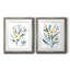 Indigo & Blush Bouquet I - Ensemble de 2 reproductions de cadres photo sur toile