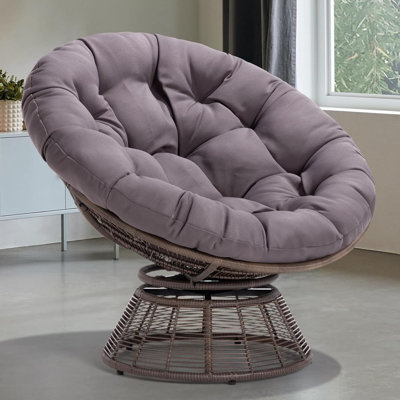 Ariyelle Upholstered Swivel Accent Chair