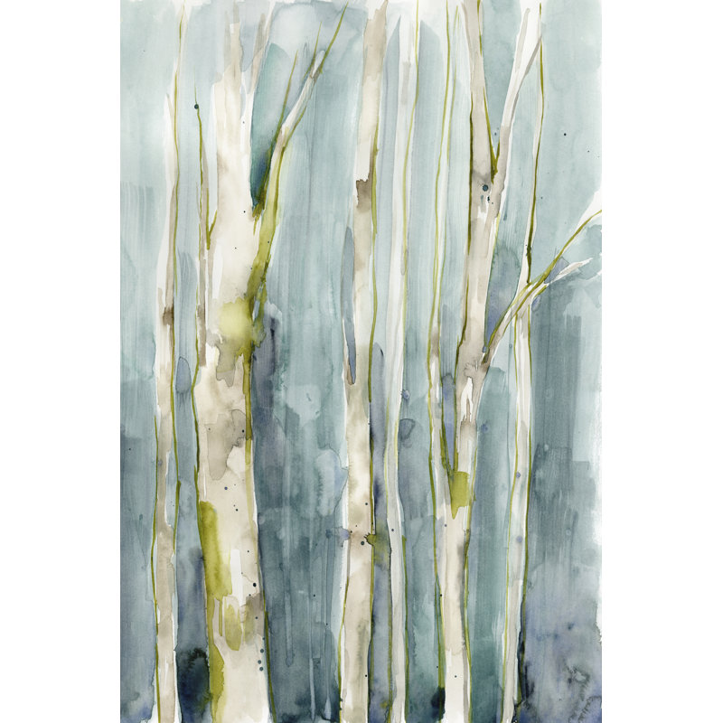 Treeline II by Jennifer Goldberger - Painting Print, 46 cm H x 30 cm W, Wrapped Canvas