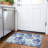 Machine Washable Indoor/Outdoor Xhevrie Blue Rug-672677597