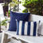 Coussin décoratif à rayures horizontales Accent-118317687-118317680