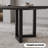 Black Rectangular Solid Wood Dining Table-1384759604
