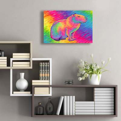"Chill Capybara" par Rebecca Wang Art